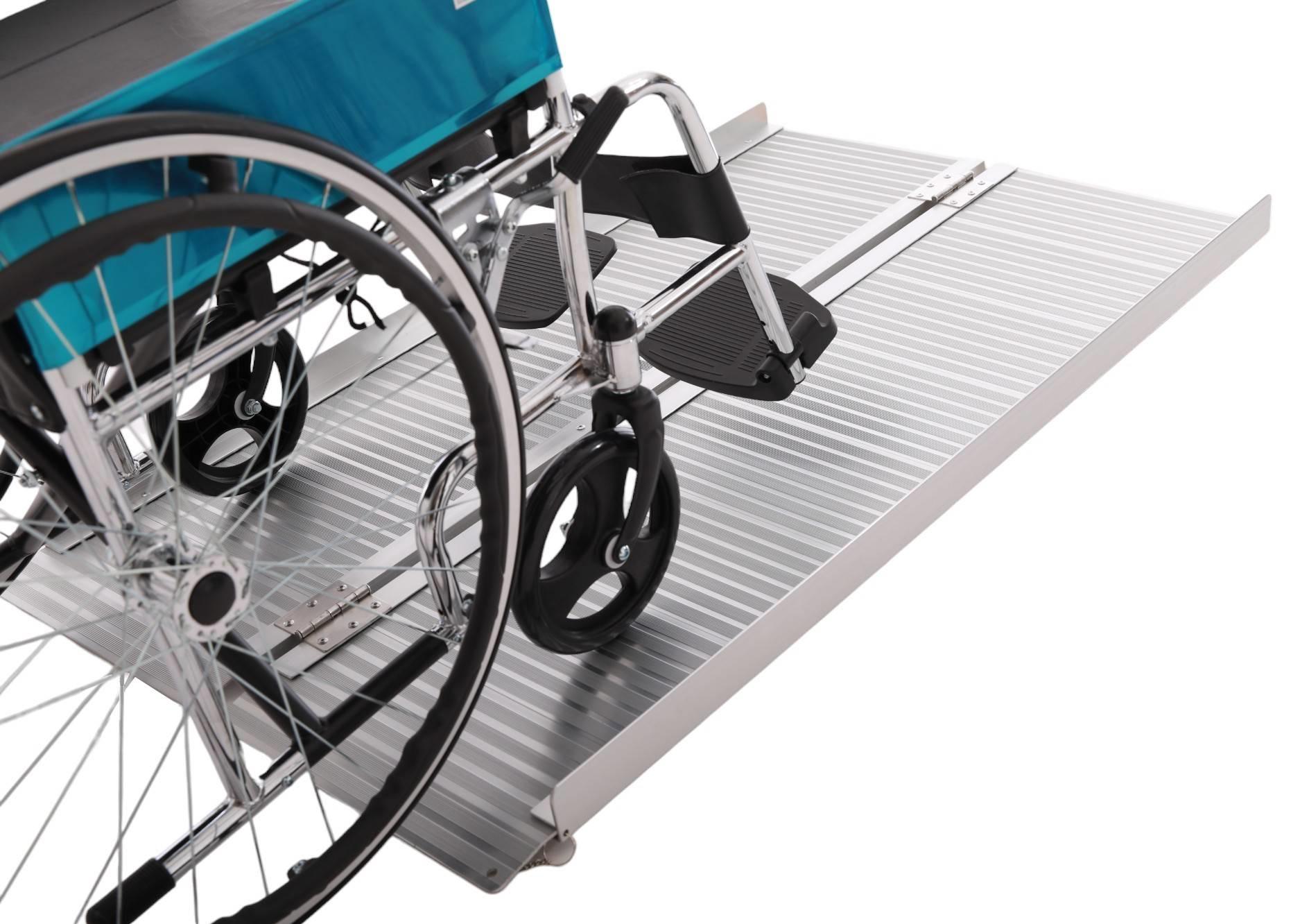 Рампа складана алюмінієва для інвалідних візків 120 см (SC-WTB01) - фото 5