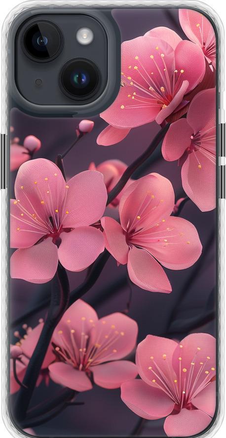 Чехол на iPhone 14 Пурпурная сакура (6075pm-2648-42517)