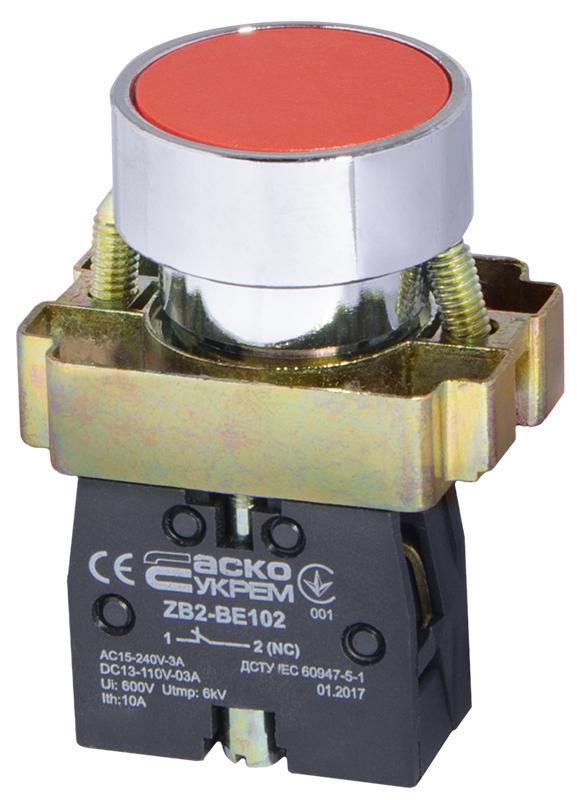 Кнопка Старт АСКО-УКРЕМ XB2-BA42 Красный (00000001807) Кнопка Старт АСКО-УКРЕМ XB2-BA42 Красный (00000001807)
