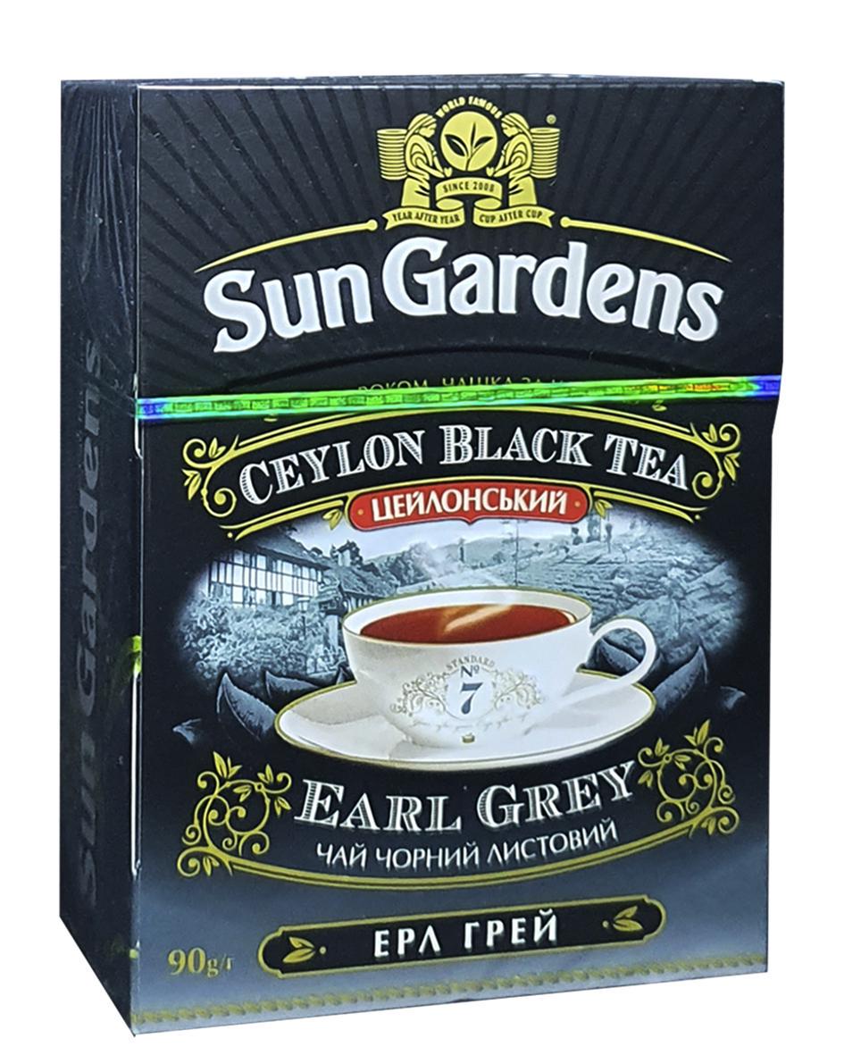 Чай Sun Gardens Earl Grey чорний з бергамотом та шматочками апельсина 90 г (987) Чай Sun Gardens Earl Grey чорний з бергамотом та шматочками апельсина 90 г (987)