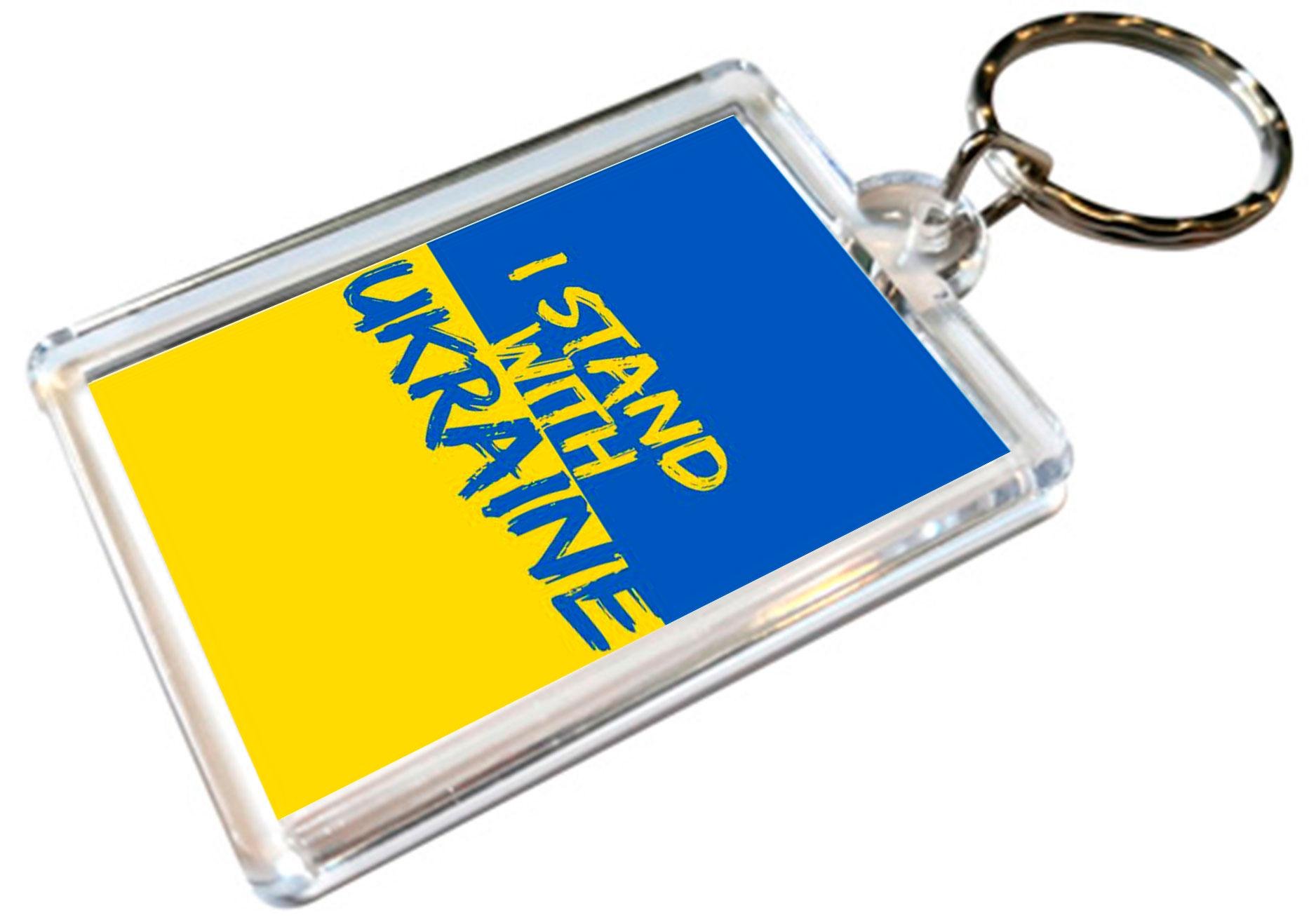 Брелки для ключей акриловые Apriori i stand with Ukraine 5 шт. 35 вид