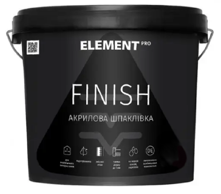 Шпаклівка акрилова фінішна Element PRO FINISH 15 кг (27709860)