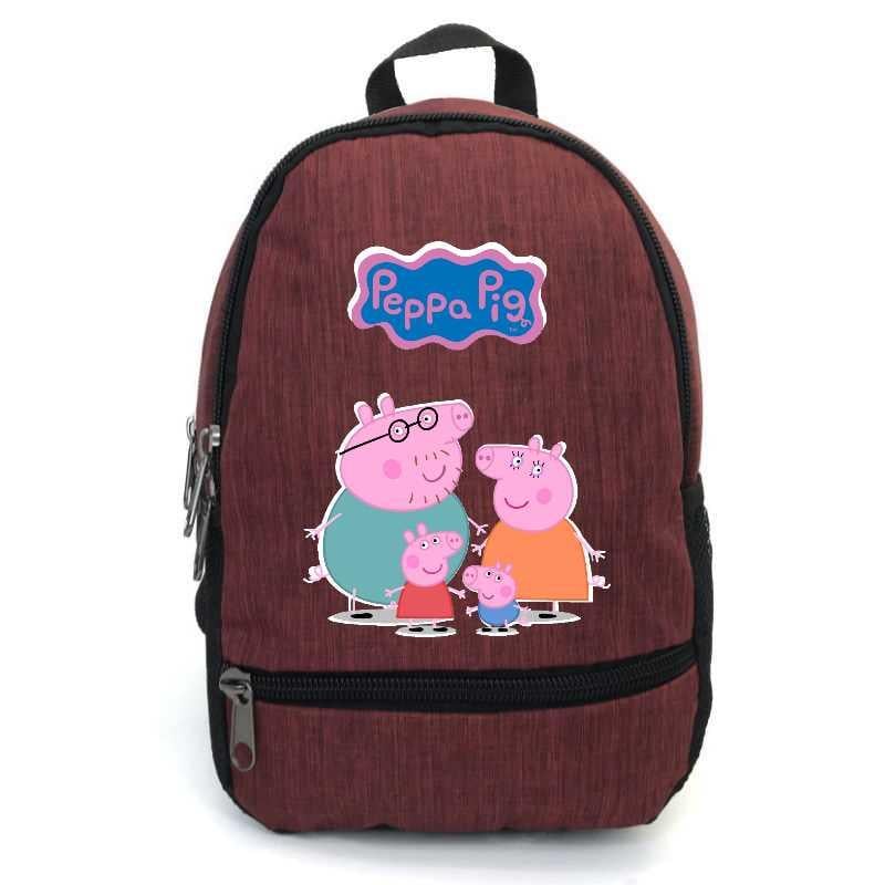 Школьный рюкзак подростковый Cappucino Toys Свинка Пеппа PIG 0011 12,5 л Бордовый (1670545694)