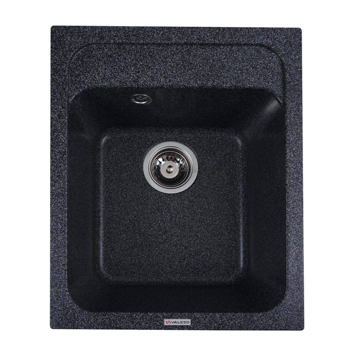 Мойка гранитная Valeso Korrado 400х500 врезная прямоугольная Графит матовый (PLTM-SP000047343)