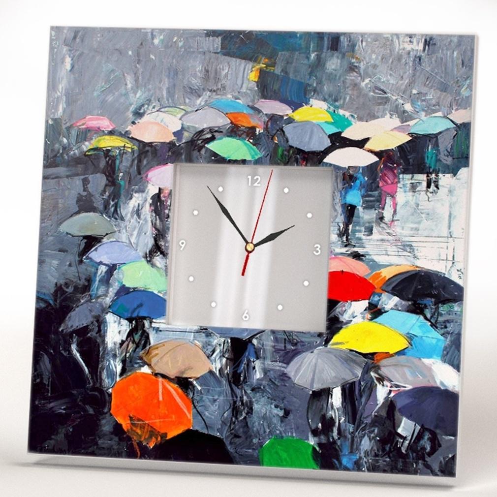 Часы-картина Зонты 260x260 мм (C00108)
