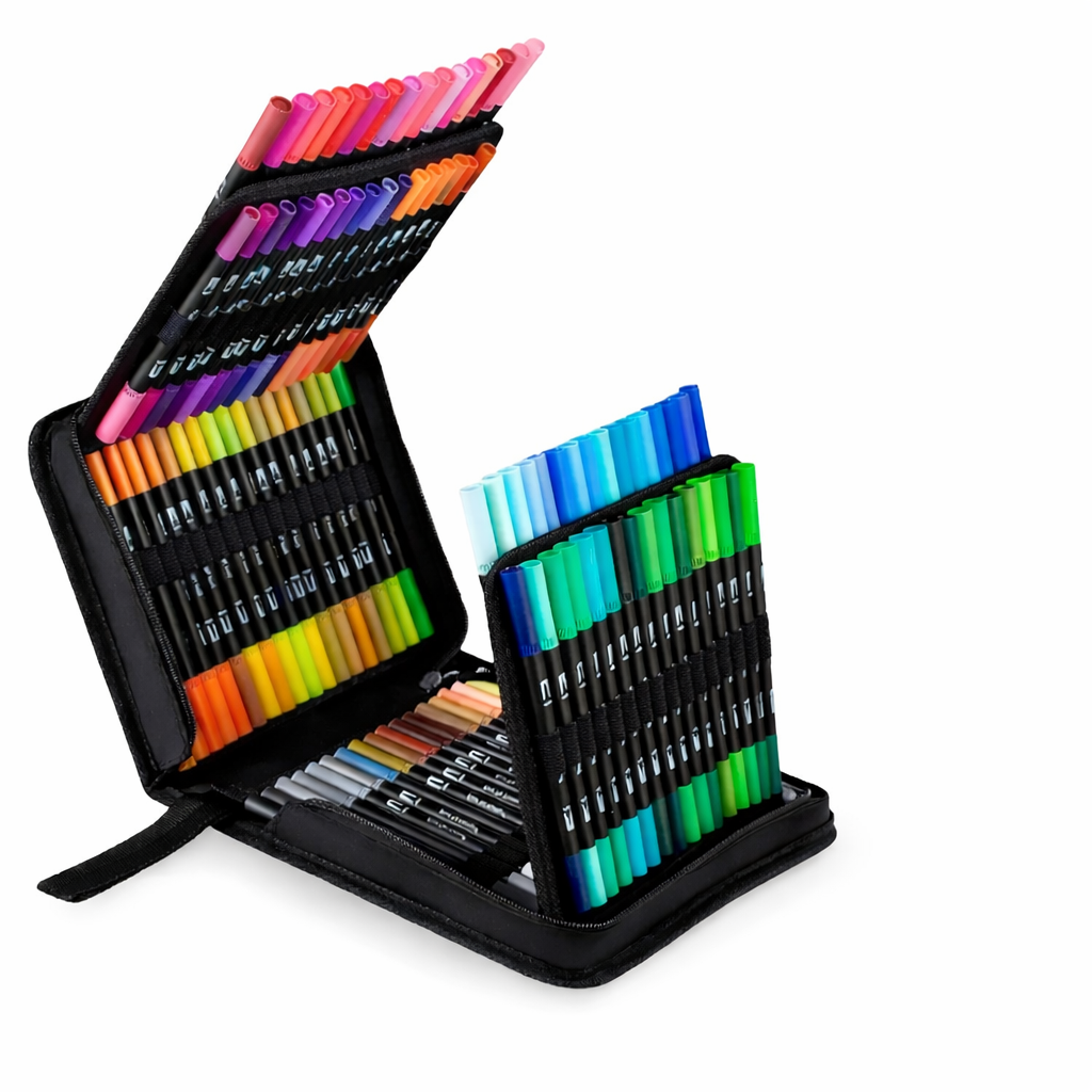 Набор двухсторонних маркеров премиум Dual brush pens 100 цветов в сумке (2952968113)