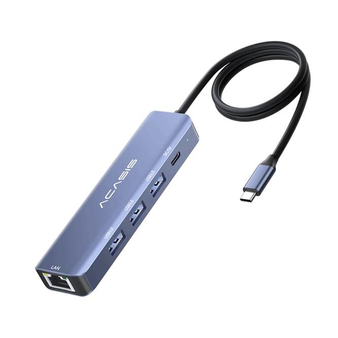 USB-хаб Acasis DS-7NV5 USB Type-C 5 in 1 с LAN портом Голубой (2279) USB-хаб Acasis DS-7NV5 USB Type-C 5 in 1 с LAN портом Голубой (2279)