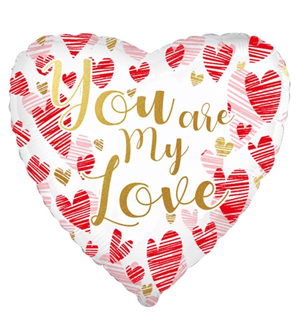 Воздушные шары My love 45 см