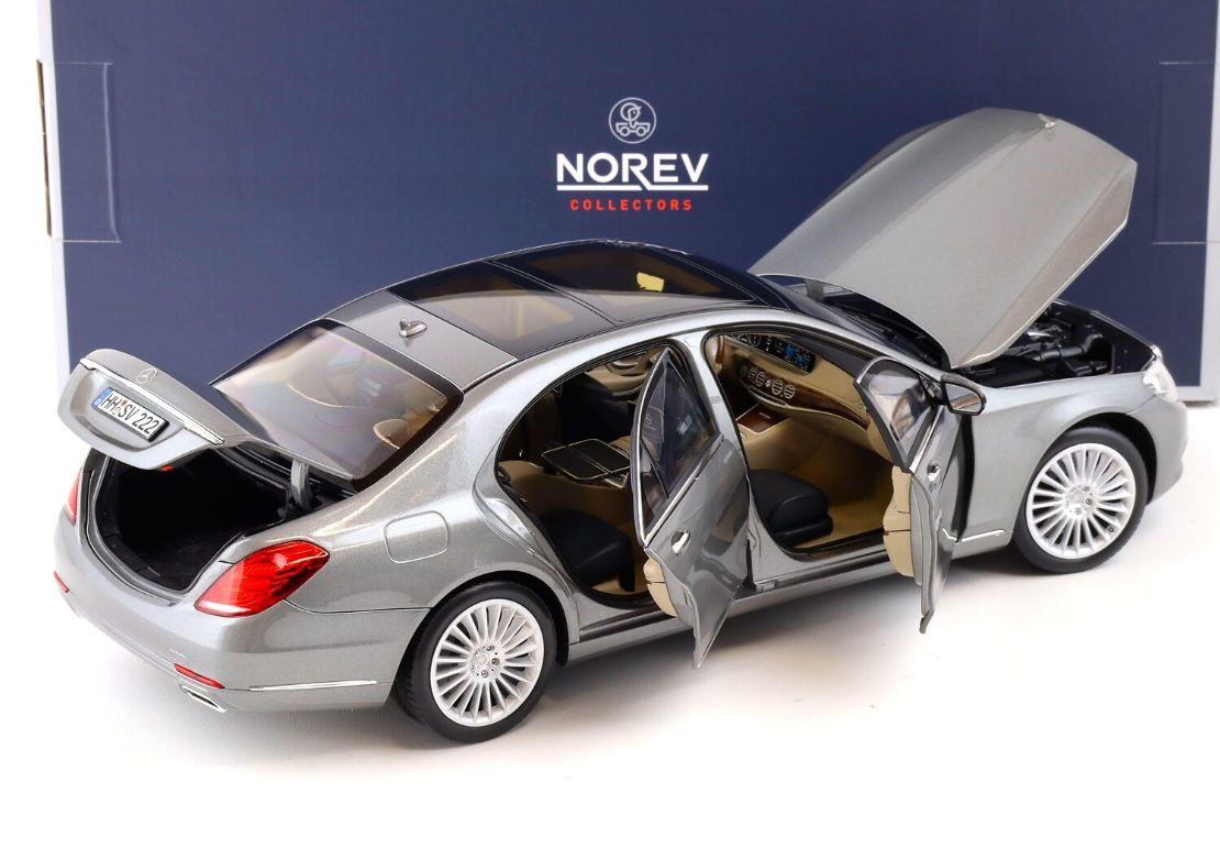 Модель автомобіля Norev 1:18 Mercedes-Benz S-Class W222 Silver/Grey Metallic (183481) - фото 5 Модель автомобіля Norev 1:18 Mercedes-Benz S-Class W222 Silver/Grey Metallic (183481) - фото 5