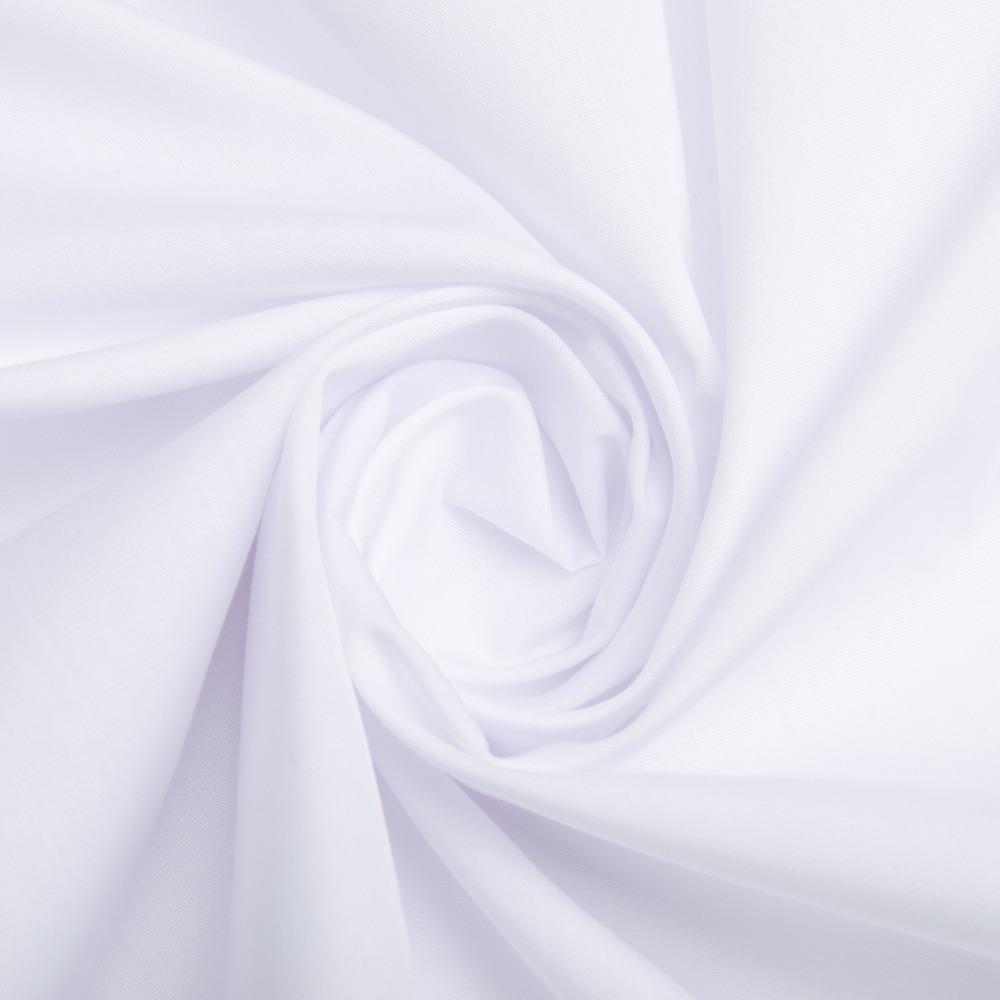 Ткань рубашечная однотонная 117 гр/м2 Белый (90093)