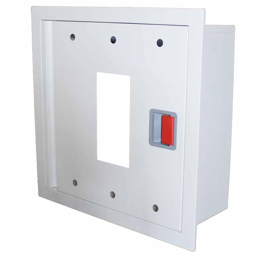 Шафа пожежна ШП 6060 В навісна без касети без задньо стнки ручка без ключа 600х600х230 мм Білий