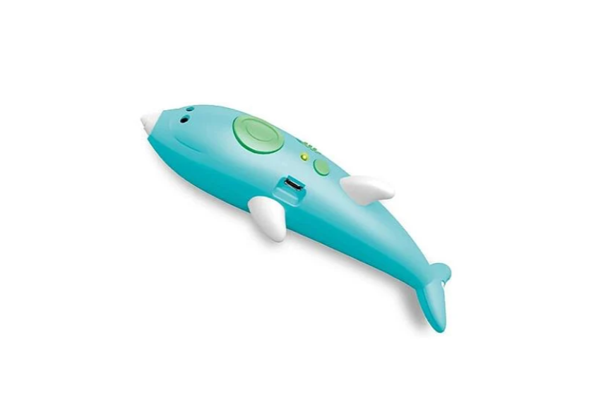 3D-ручка K9903 аккумуляторная с трафаретом дельфин Голубой (MER-14598_335)