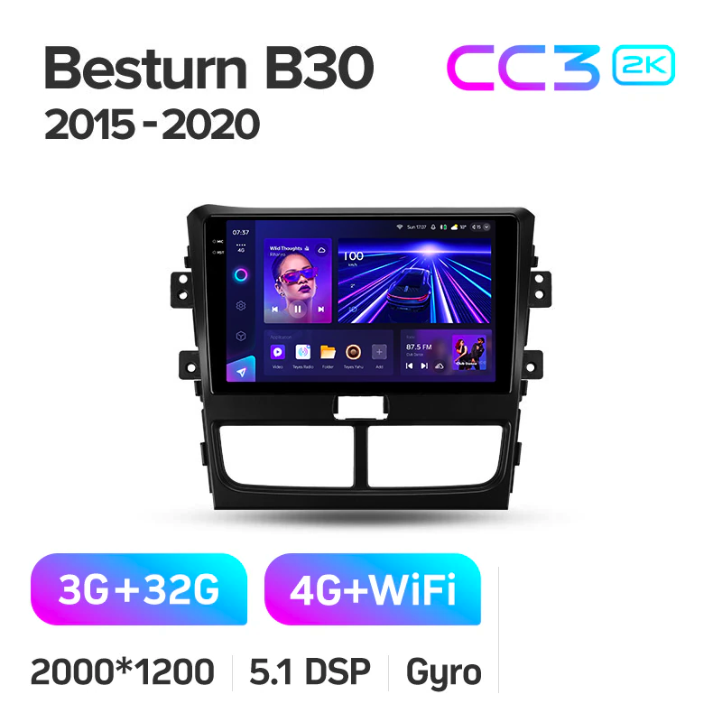 Автомагнітола штатна Teyes CC3 2К для FAW Besturn B30 1 2015-2020 Android (1864661895) - фото 2