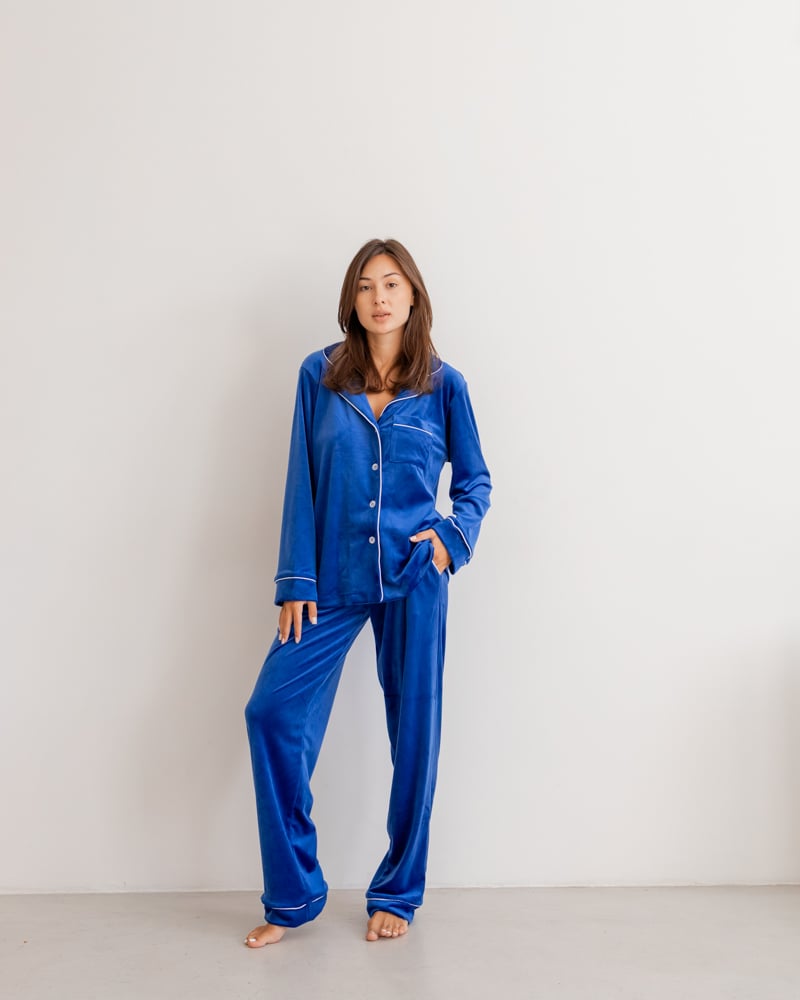 Пижама женская Модельер 7622 р. 42 Синий (14060)