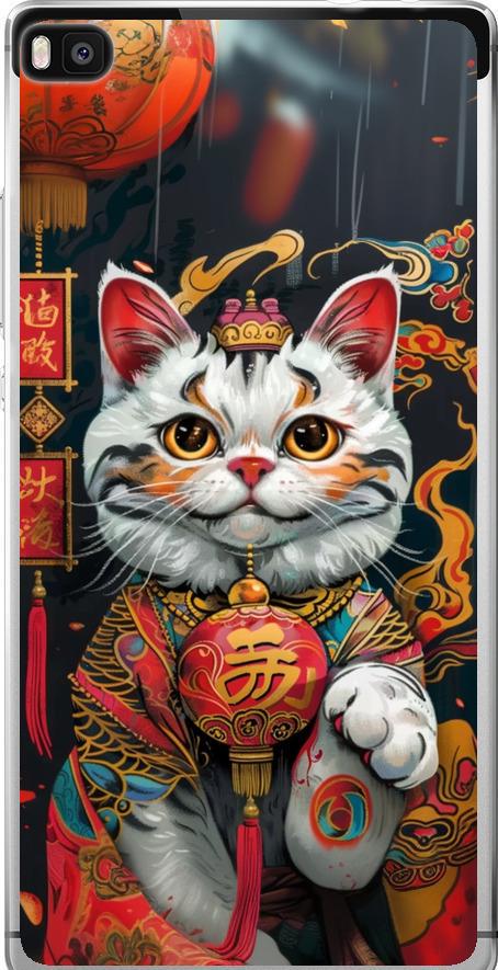 Чехол на Huawei Ascend P8 China Cat v2 (6135u-123-42517)