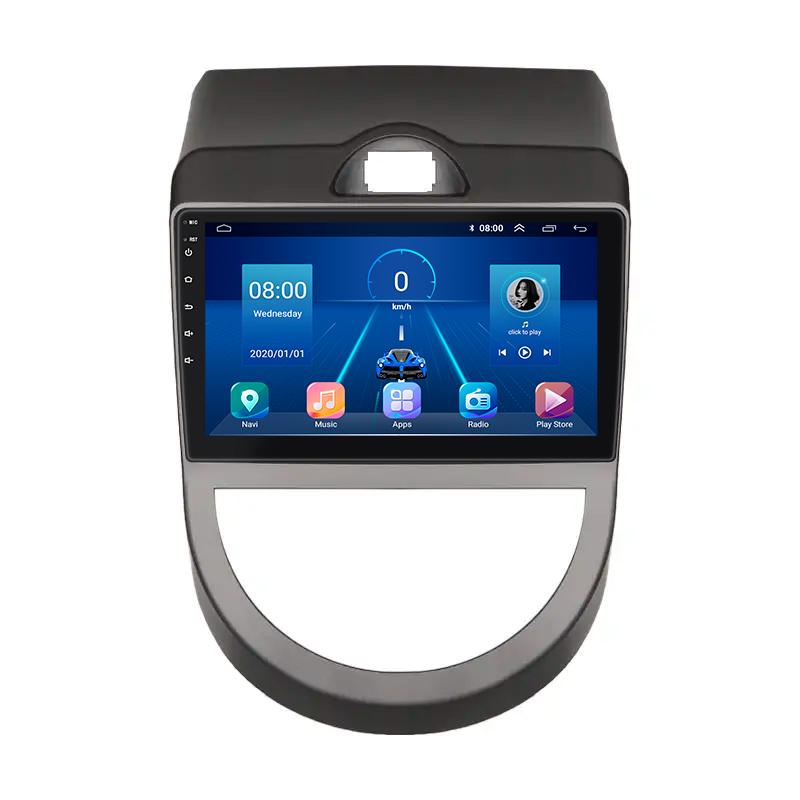 Автомагнитола штатная Lesko Top для Kia Soul I рестайлинг 2011-2014 г. 4G/Wi-Fi/GPS 6/128 GB 9" (11494-63511)