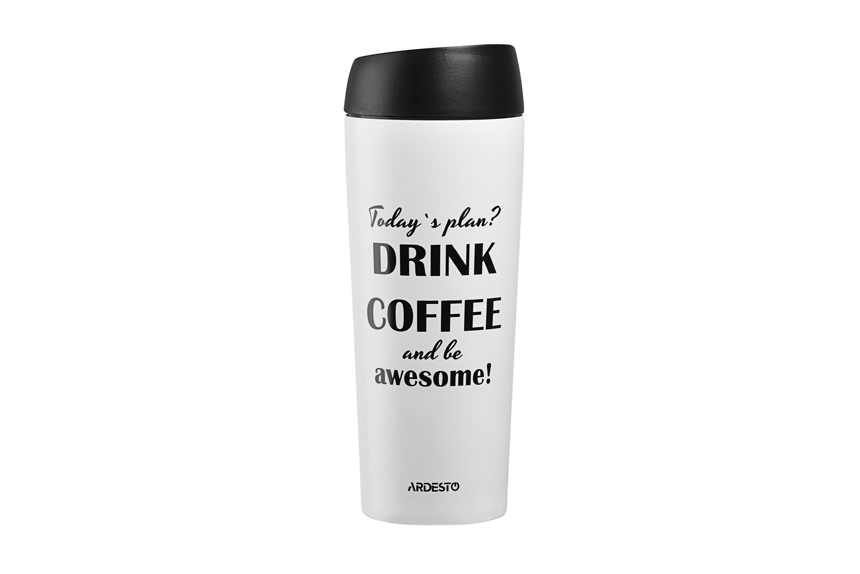 Термочашка Ardesto Coffee Time Awesome 450 мл Бежевий (25601)