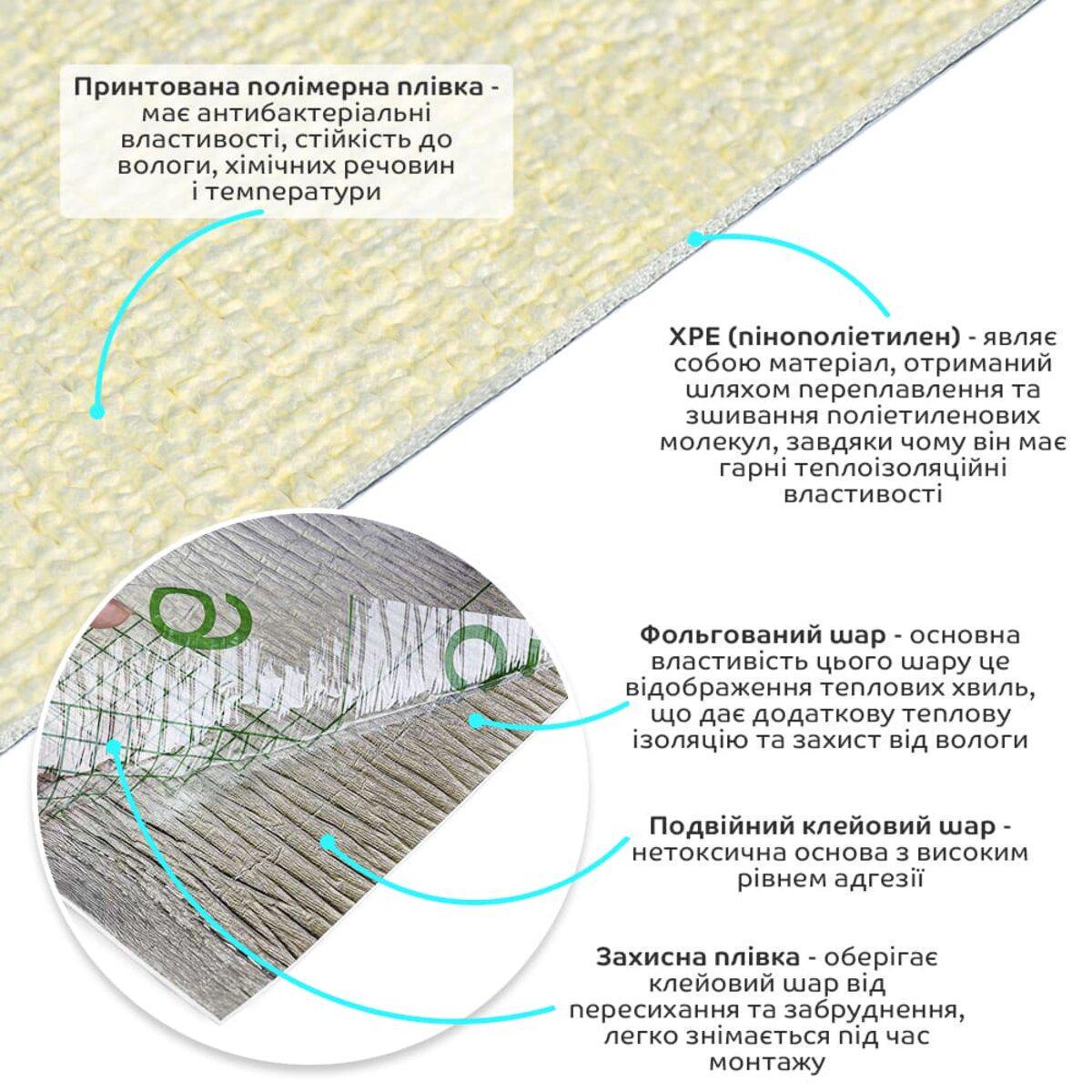 Обои самоклеящиеся меланж YM-16 2800x500x2,5 мм Желтый (SW-00002023) - фото 2 Обои самоклеящиеся меланж YM-16 2800x500x2,5 мм Желтый (SW-00002023) - фото 2