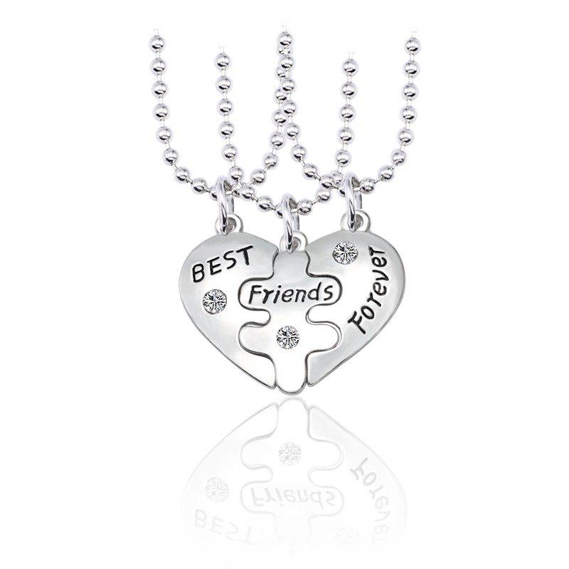 Кулон Best Friends Forever 3 кулони 3 ланцюжки (28016) - фото 3 Кулон Best Friends Forever 3 кулони 3 ланцюжки (28016) - фото 3