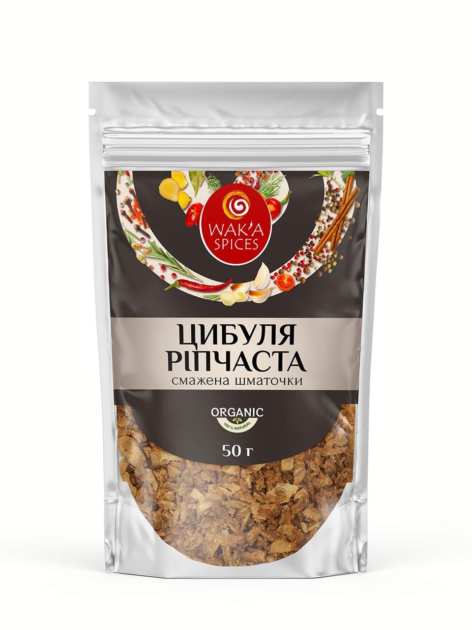Лук сушеный жареный кусочками WAK'A Премиум 50 г (2250575924)