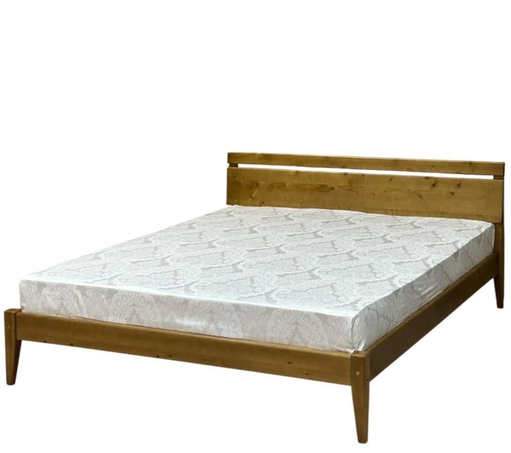 Кровать двуспальная деревянная Скиф Л-256 140х200 см Дуб карамель (27710980)