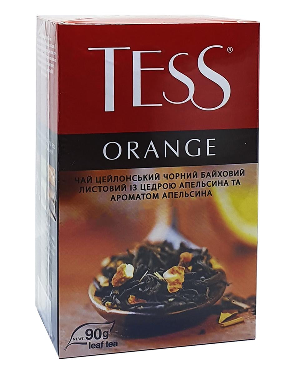 Чай черный Tess Orange с цедрой апельсина 90 г (52513)