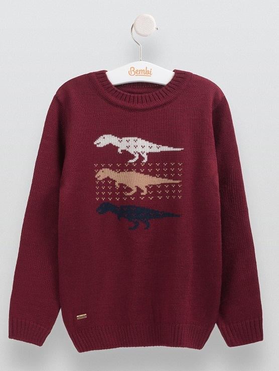 Джемпер вязаный для мальчика Bembi ДЖ 155 134 см Красный
