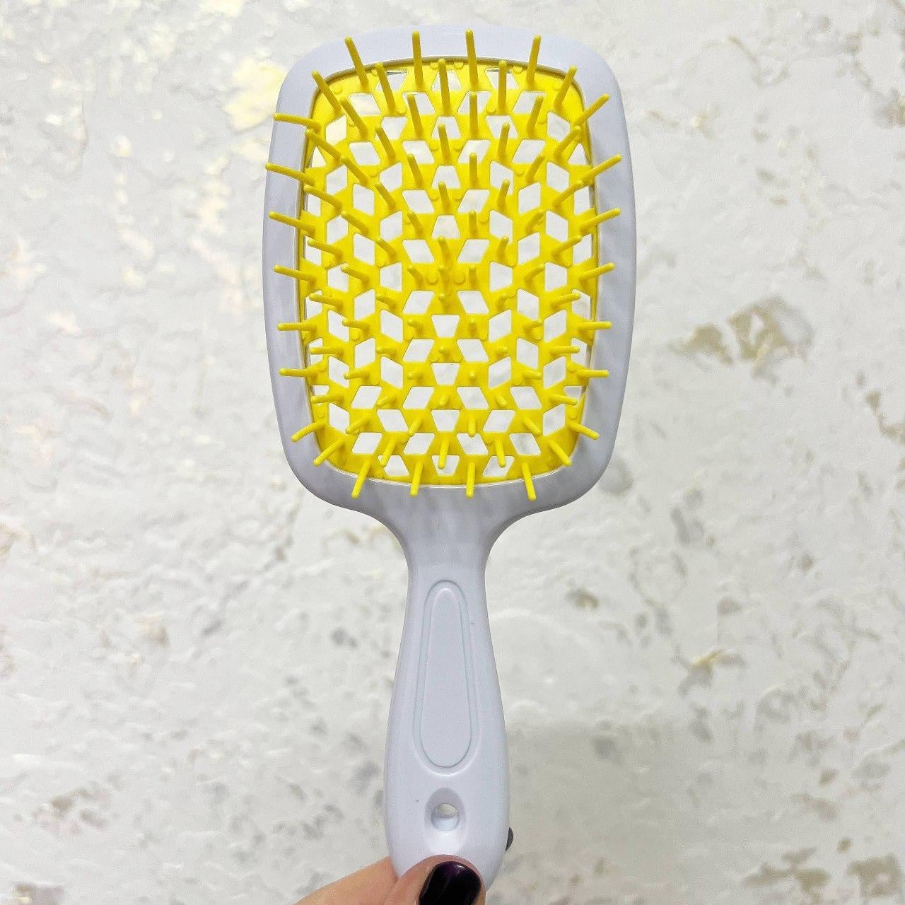Расческа для волос продувная SuperBrush Желтый