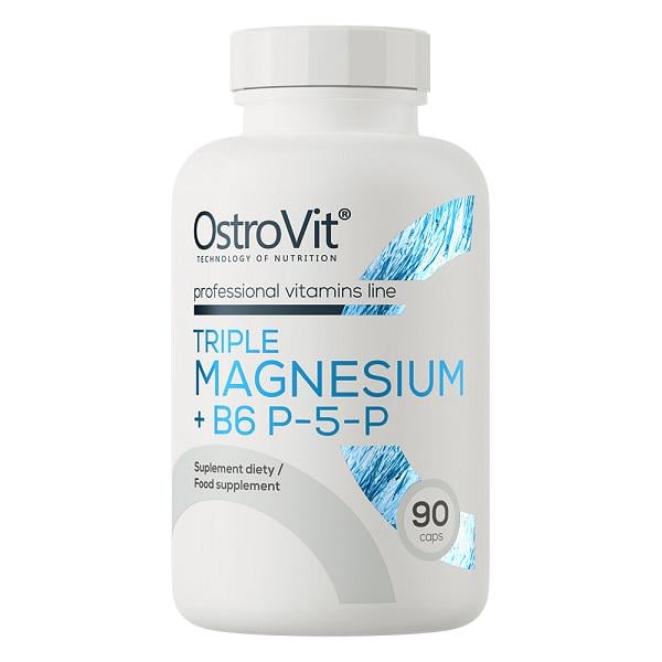 Витаминно-минеральный комплекс для спорта OstroVit Triple Magnesium B6 P-5-P 90 капс. (000020852)