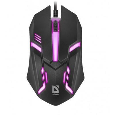 Компьютерная мышка Defender Cyber MB-560L7 Color RGB 4 кнопки 1200 dpi Черный (36260942)
