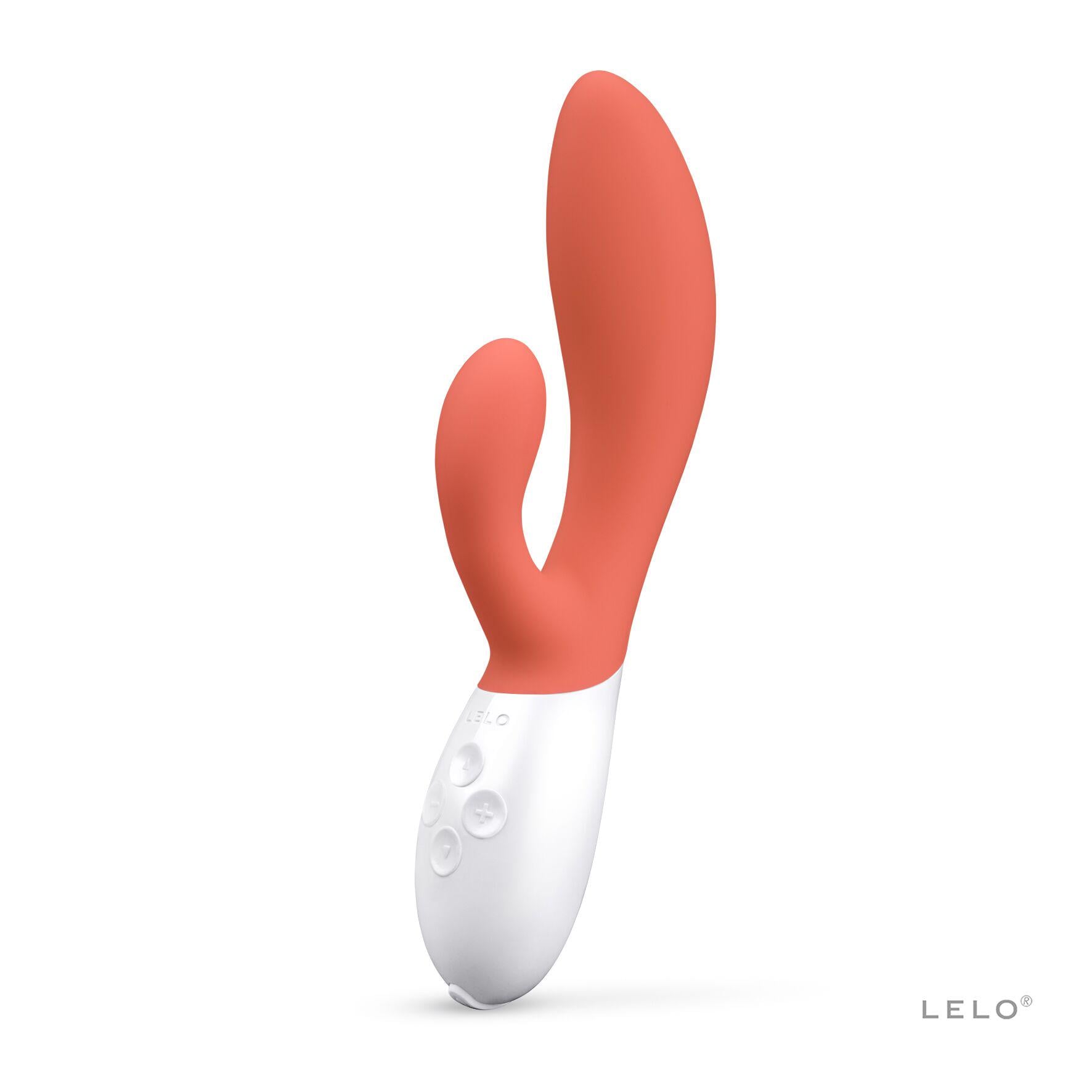 Вибратор-кролик Lelo Ina 3 Coral/10 режимов вибрации/мощный мотор