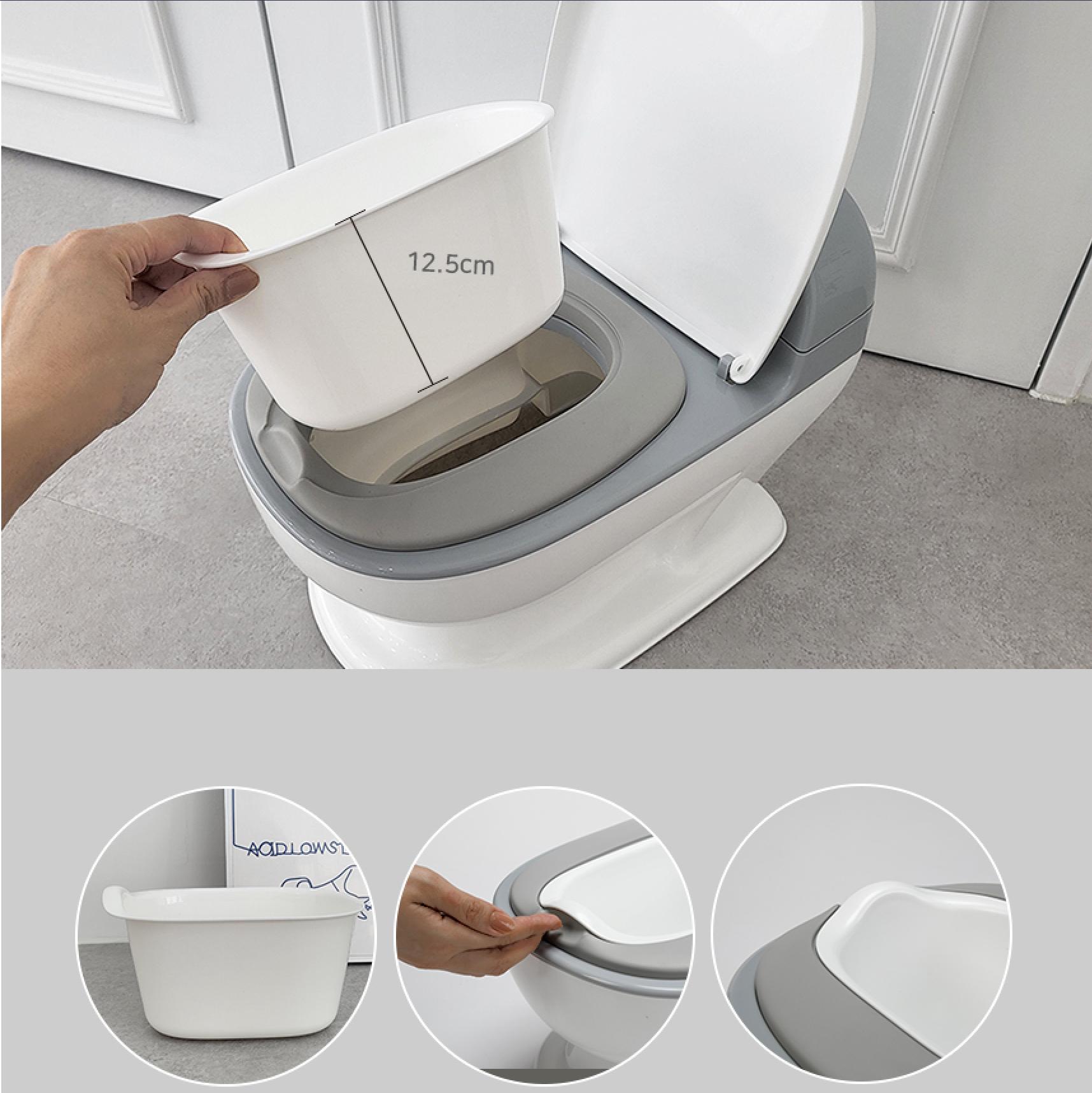 Горщик-унітаз Babyhood BH-129G Сірий (29397273) - фото 3 Горщик-унітаз Babyhood BH-129G Сірий (29397273) - фото 3