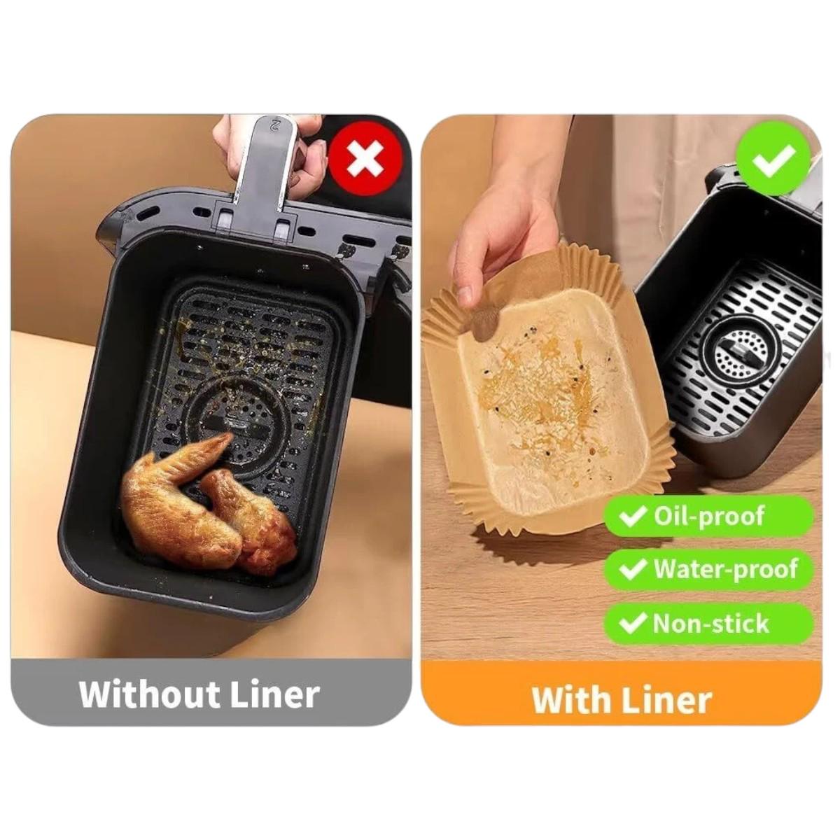 Форма пергаментна для аерогрилю мультипечі Kraft 50 шт. 22х14х4,5 см (R35246) - фото 10