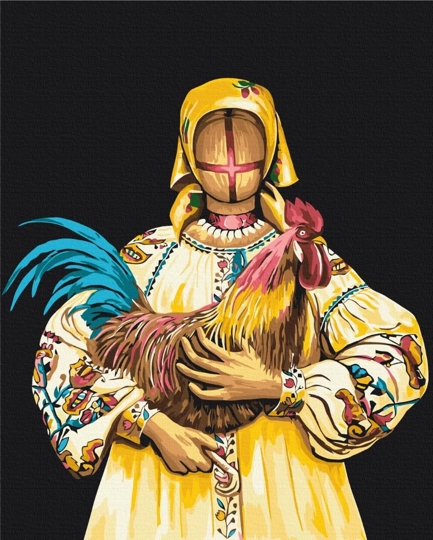 Картина по номерам Brushme Премиум Мотанка с Севером 40x50 см (PBS53667)