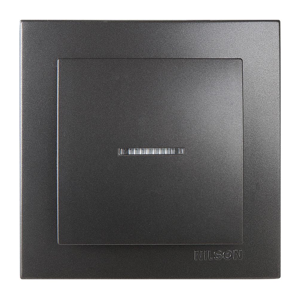 Вимикач Nilson Touran з підсвіткою Антрацит (24161002)