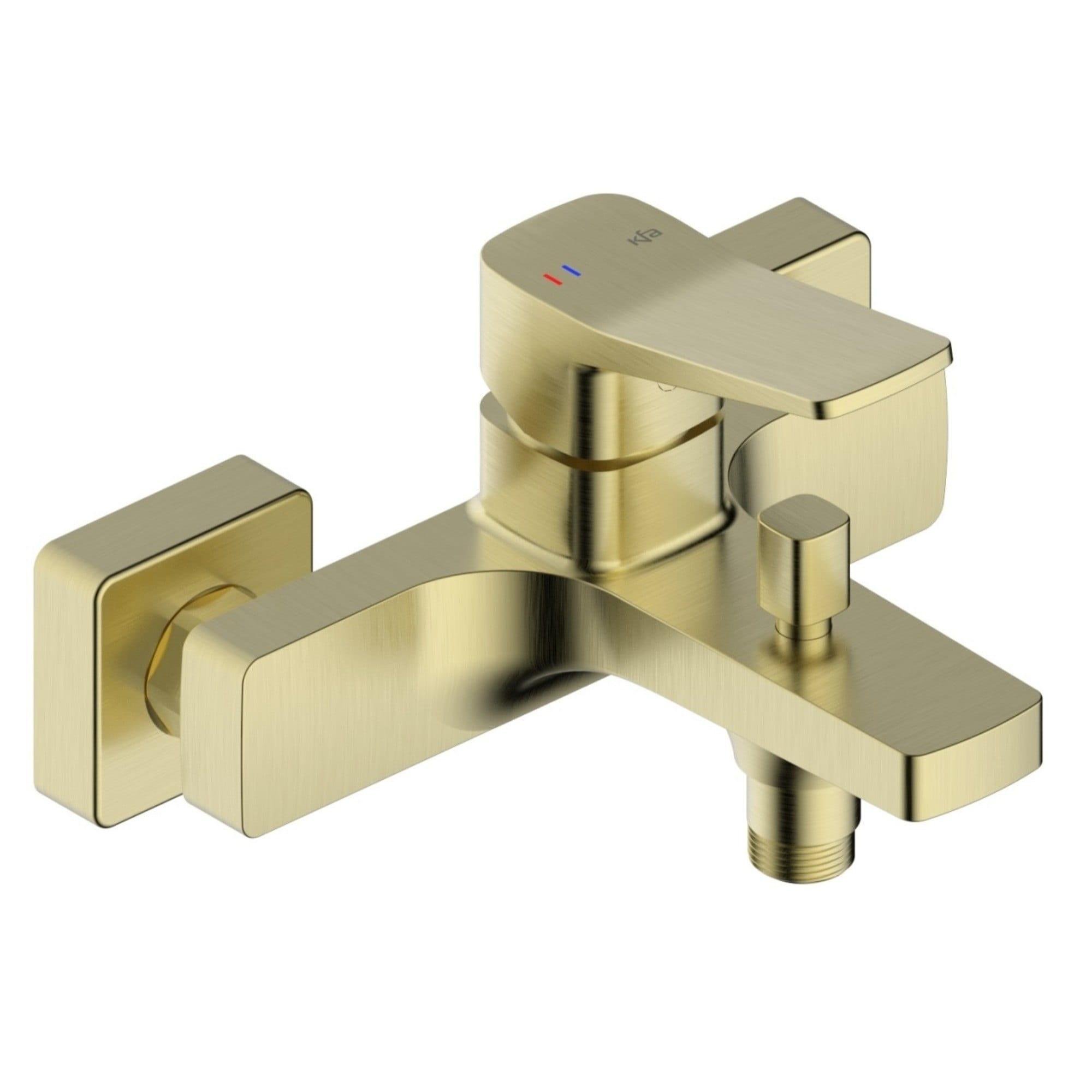 Смеситель для ванны KFA Armatura Malaga настенный Золото брашированное (4524-010-31)