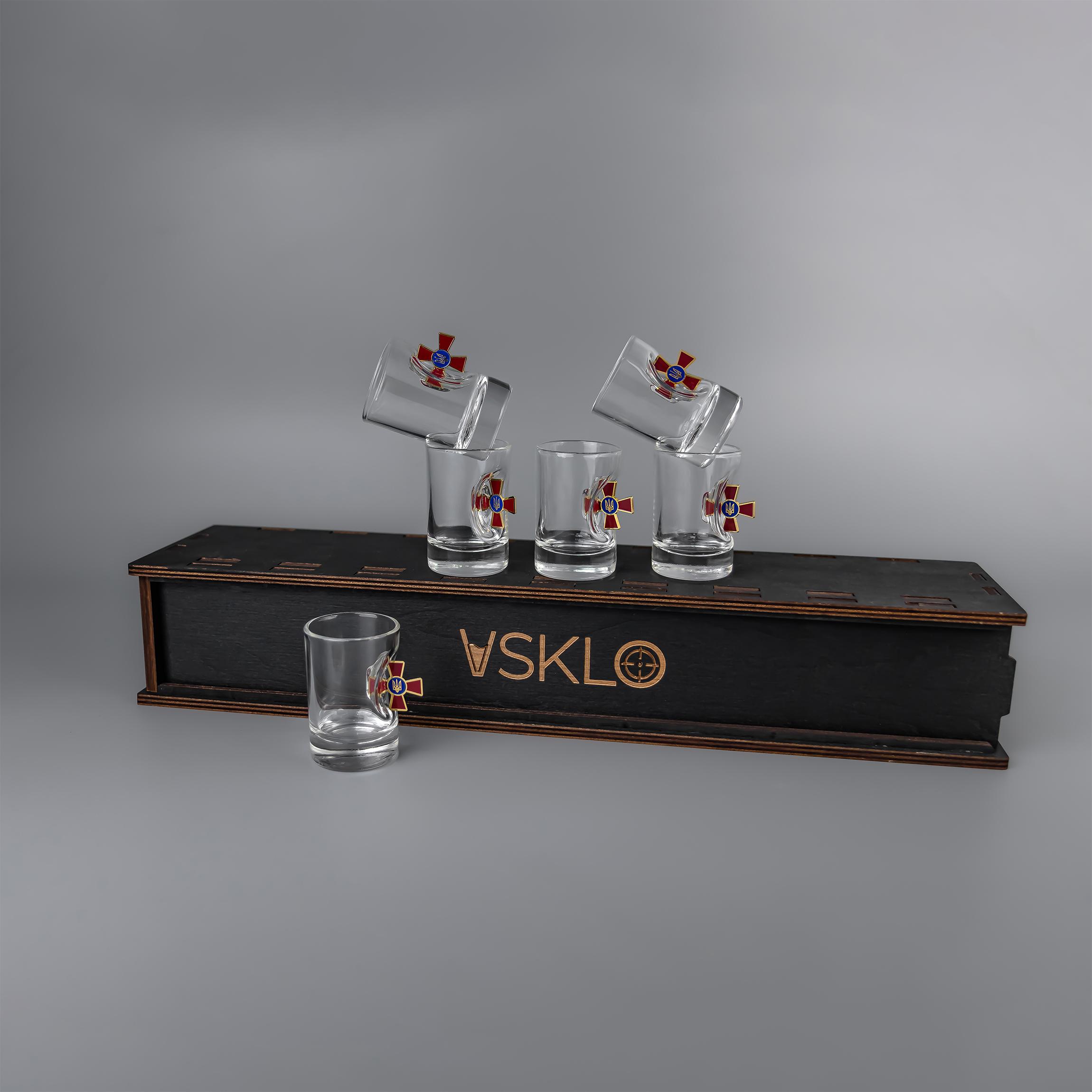 Набор рюмок на подставке ВСУ с упаковкой (24837189) - фото 3 Набор рюмок на подставке ВСУ с упаковкой (24837189) - фото 3
