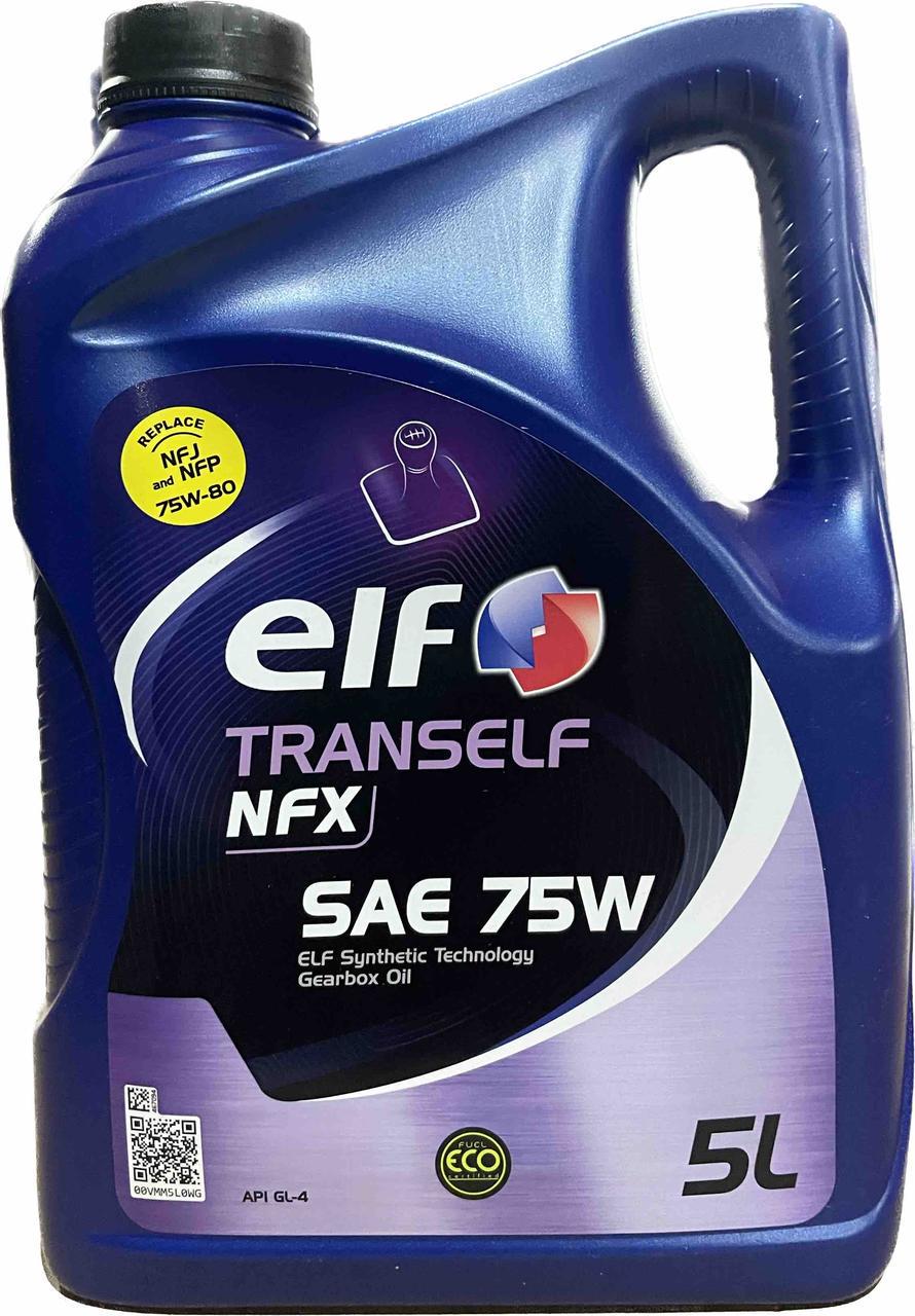 Трансмиссионное масло Elf Tranself NFX 75W 5 л (223530)