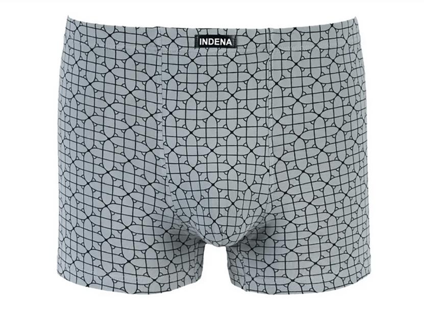 Мужские боксеры стрейчевые INDENA 3XL р. 50-52 2 шт. Светло-серый (81007)