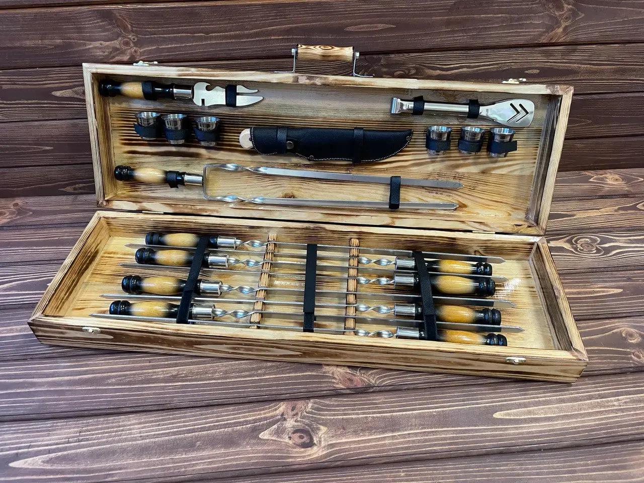 Набор шампуров Мясник elite в кейсе (10648663)