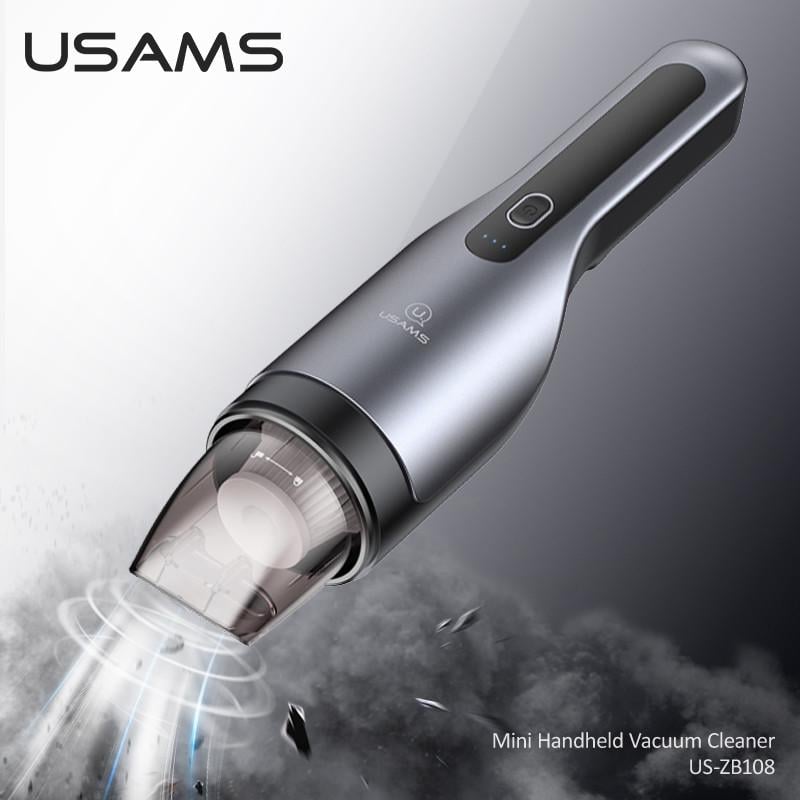 Пылесос автомобильный USAMS US-ZB108 Mini Handheld Vacuum Cleaner - фото 2