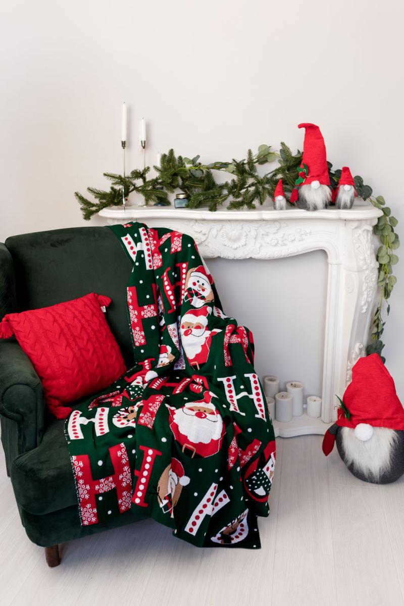 Плед вязаный Ho-Ho-Ho 130х170 см (034485) - фото 3 Плед вязаный Ho-Ho-Ho 130х170 см (034485) - фото 3