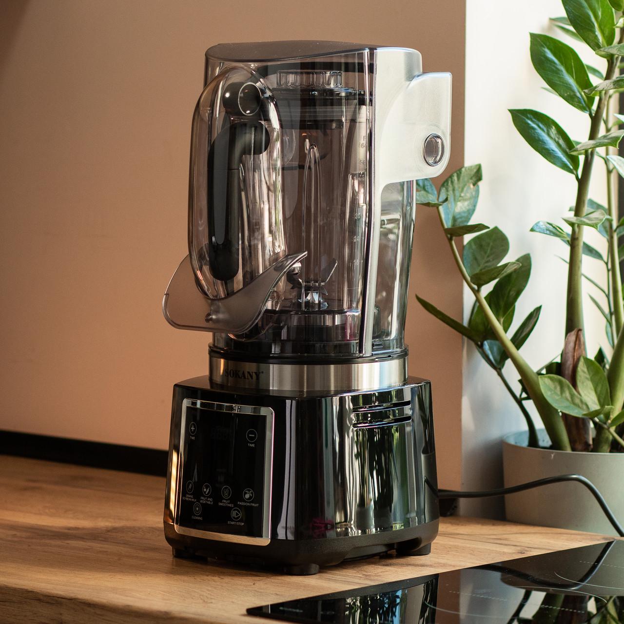 Блендер Sokany с чашей для смузи и коктейлей 2 л 6000 Вт (SK-03037)