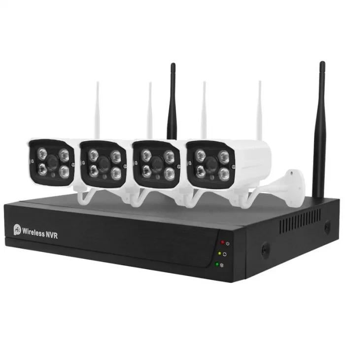 Комплект відеоспостереження NVR KIT 601 Wi-Fi 4CH 4 камери з реєстратором (28140) - фото 1