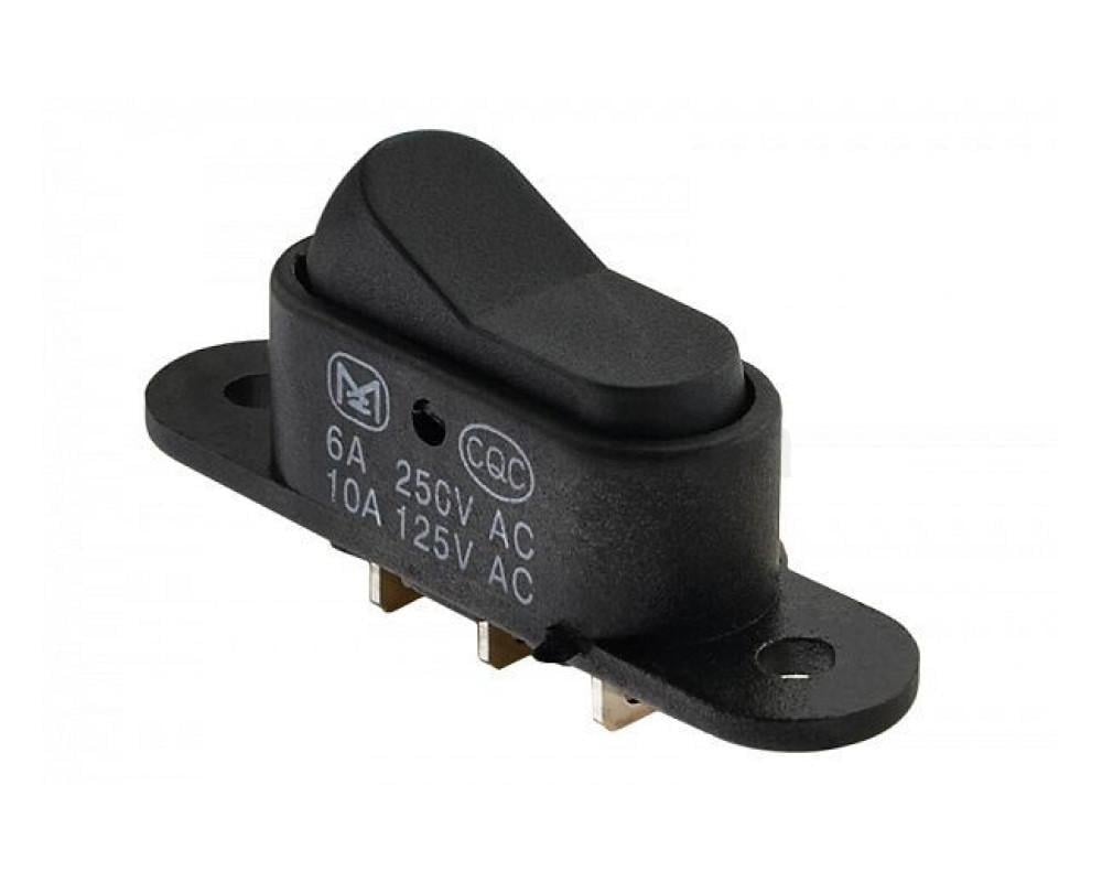 Переключатель одноклавишный АСКО-УКРЕМ KCD1-13-102 B/B Черный (27878520)