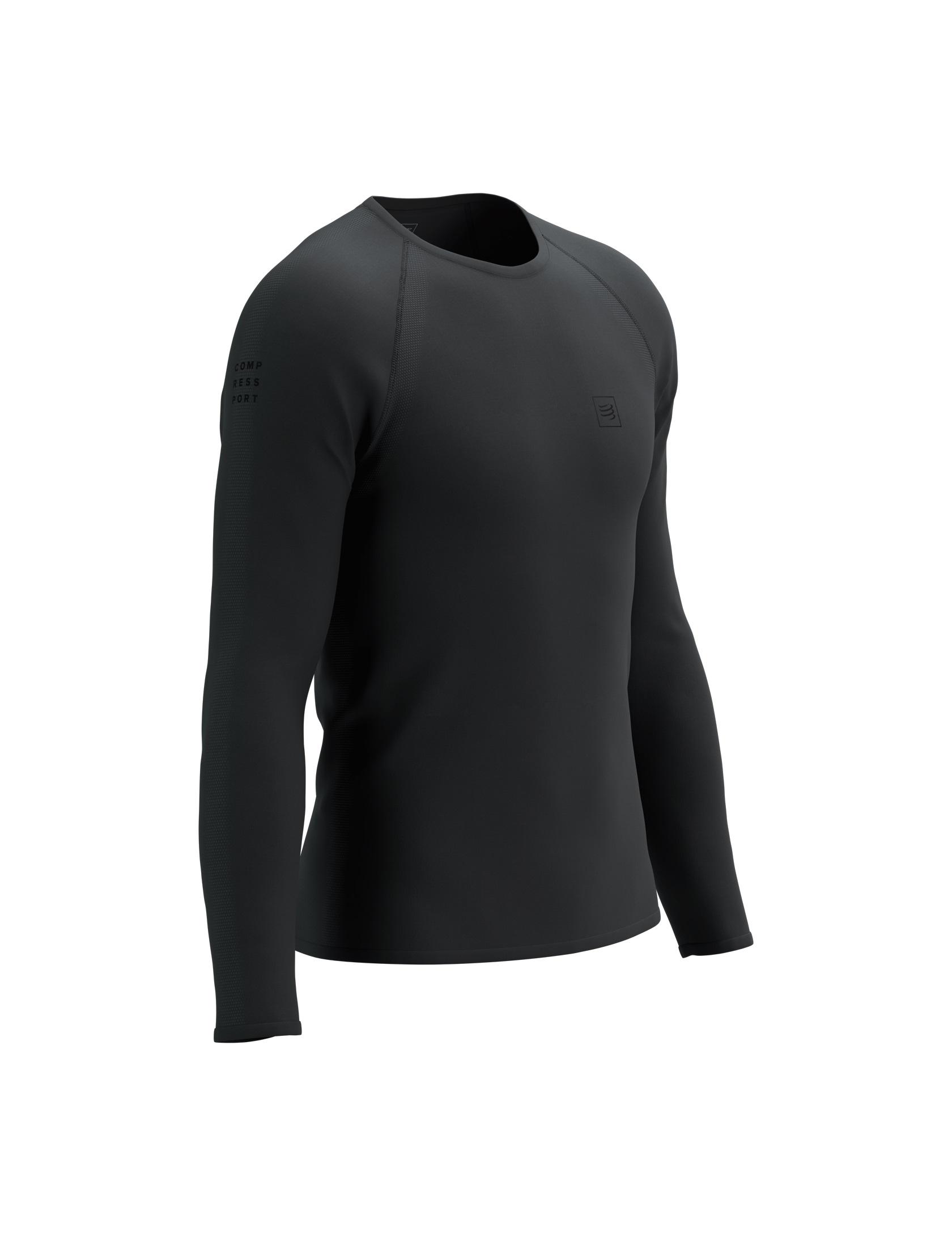 Термокофта Compressport Training Tshirt LS L Black