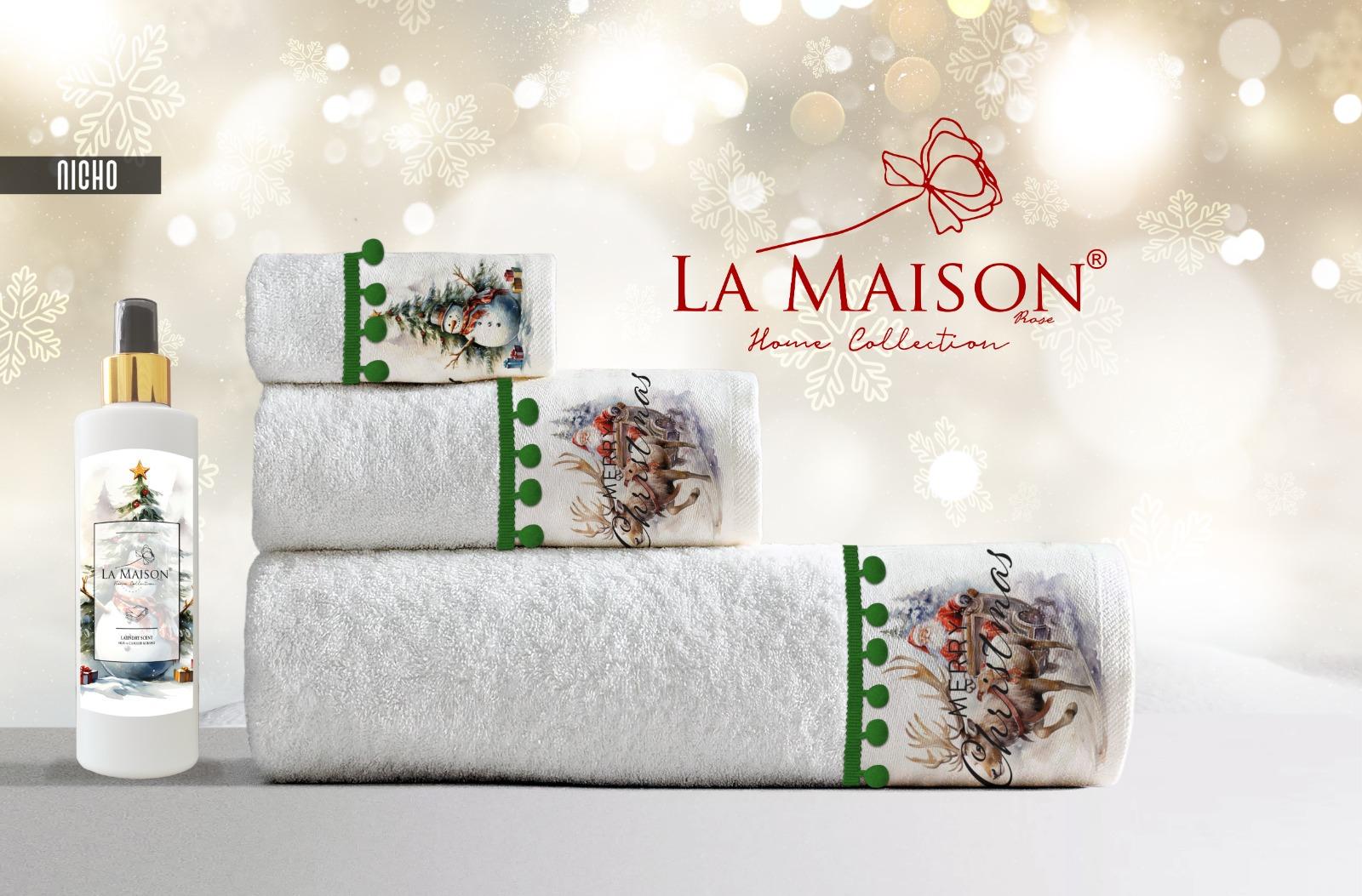 Подарунковий набір рушників La Maison d'Armorine 3 шт. з ароматом Nicho 30482 (29658338) - фото 2 Подарунковий набір рушників La Maison d'Armorine 3 шт. з ароматом Nicho 30482 (29658338) - фото 2