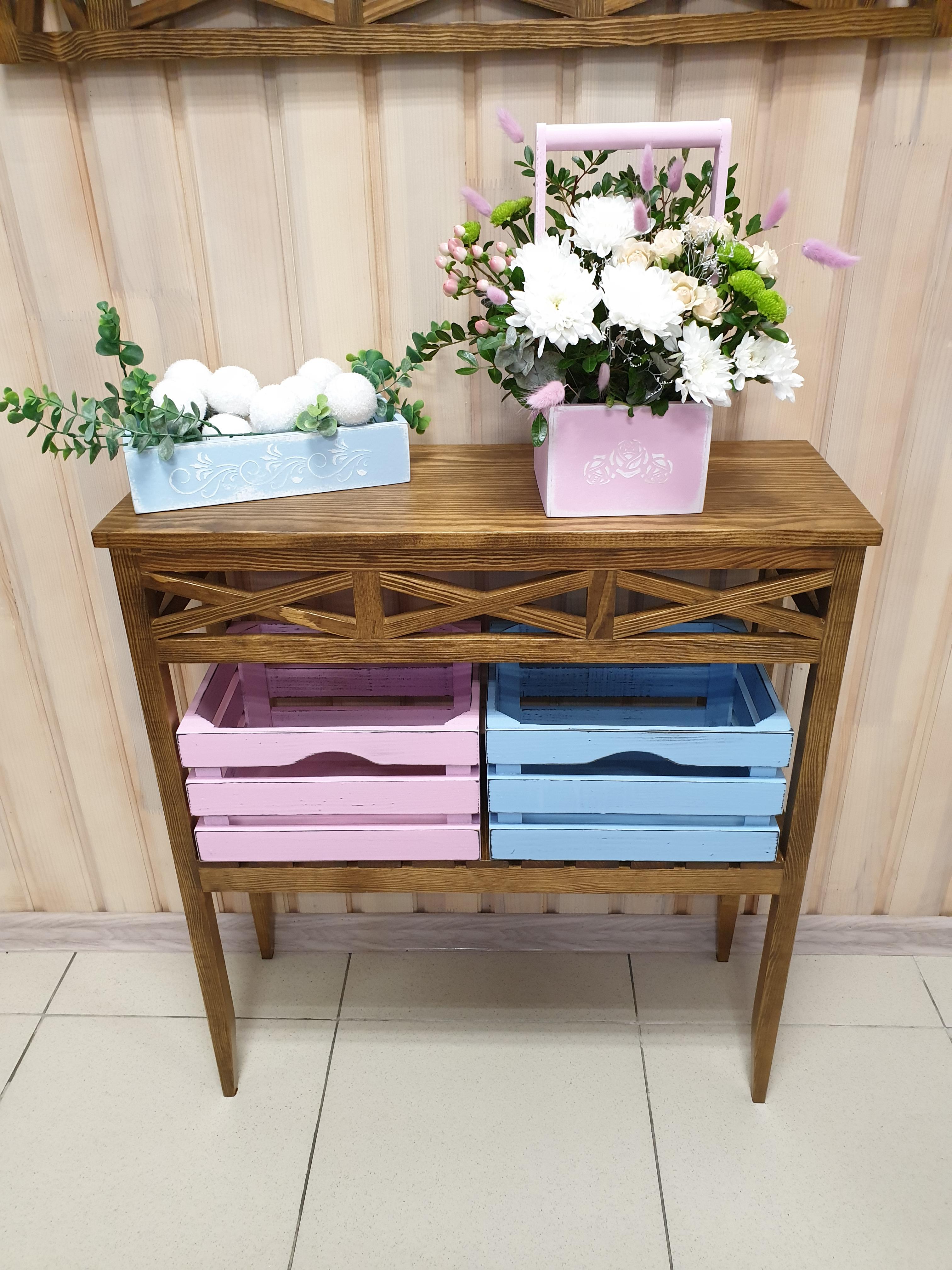 Консольний столик Древоделя Версаль 2 77х70х26 см Горіх (71303) - фото 4 Консольний столик Древоделя Версаль 2 77х70х26 см Горіх (71303) - фото 4