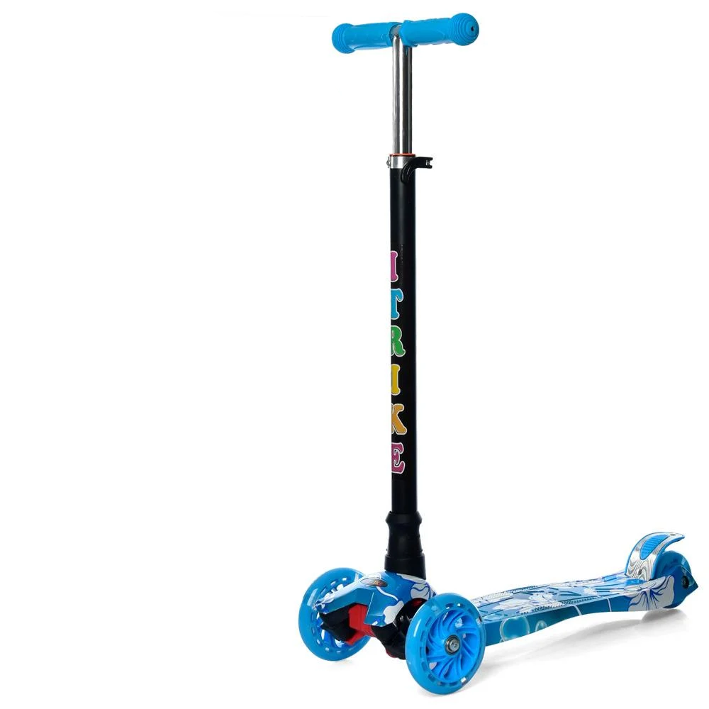 Самокат детский iTrike JR 3-055-3-WP17 MAXI с подсветкой Синий (6903317402755)