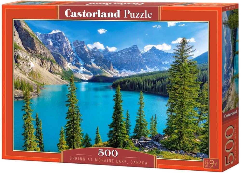 Пазл Castorland Весна на озере Морейн Канада 500 дет.
